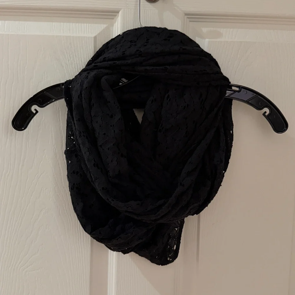 Black lace, Infiniti scarf, target